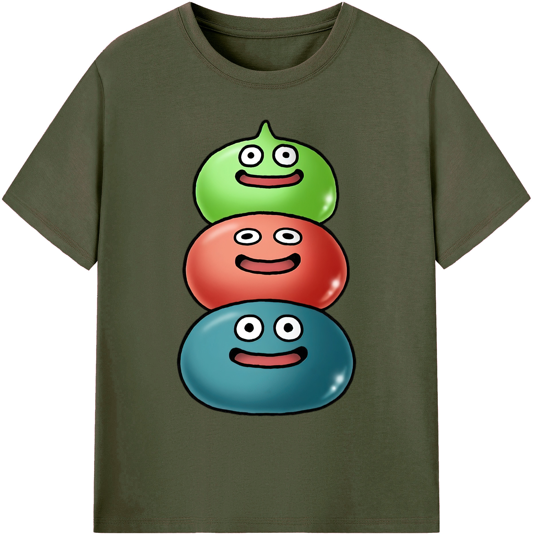 （画像用） ドラゴンクエスト Doragon Kuesuto Dragon Quest 綿100％ メンズ半袖Tシャツ｜肌触りやわらか＆通気性